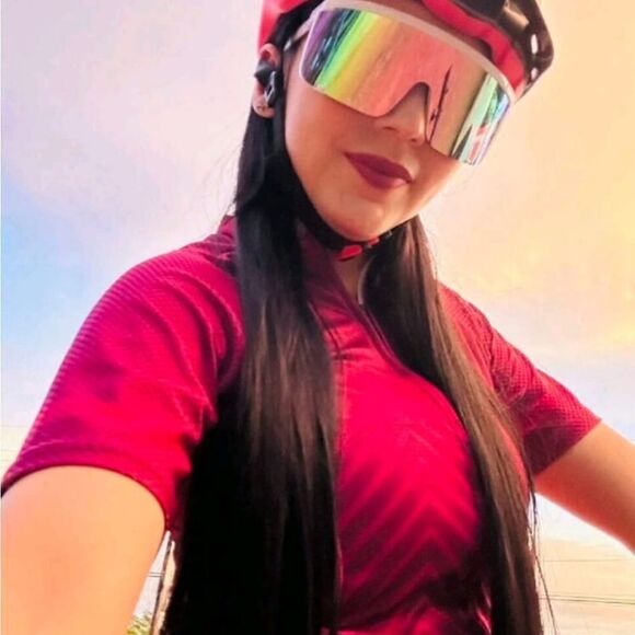 White Sunglasses with Rainbow Lenses - Picture 5 of 7